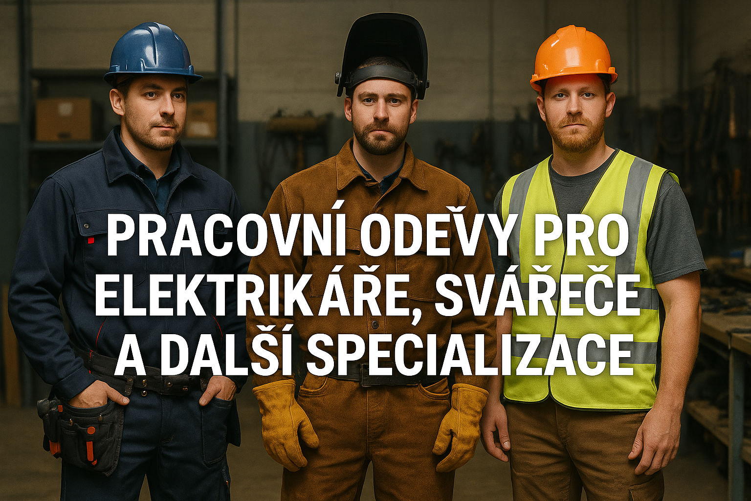 Pracovní oděvy pro elektrikáře, svářeče a další specializace