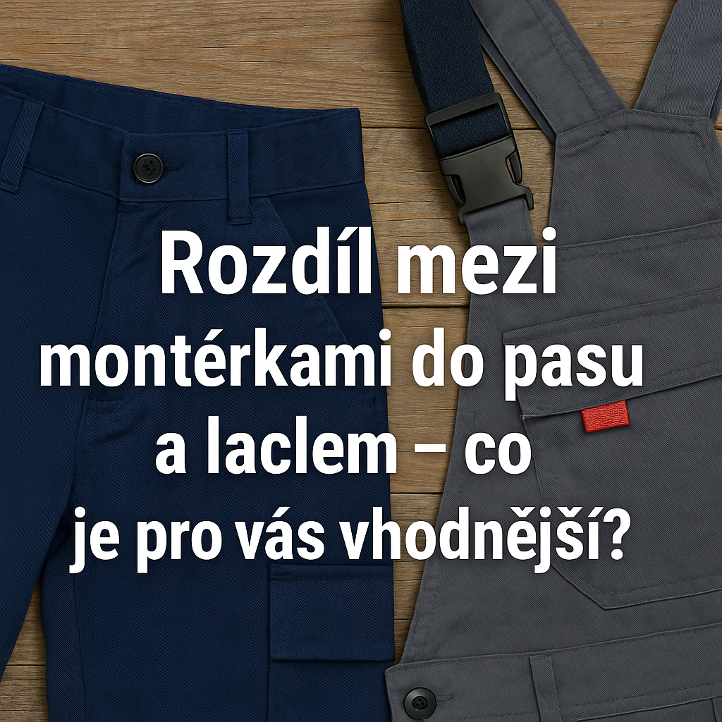 Rozdíl mezi montérkami do pasu a laclem – co je pro vás vhodnější?