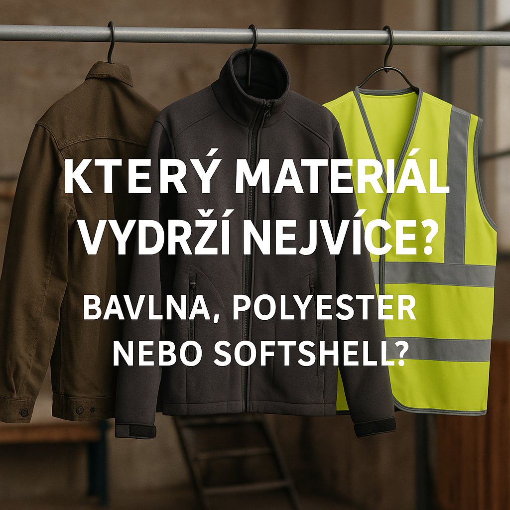 Který materiál vydrží nejvíce? Bavlna, polyester nebo softshell?
