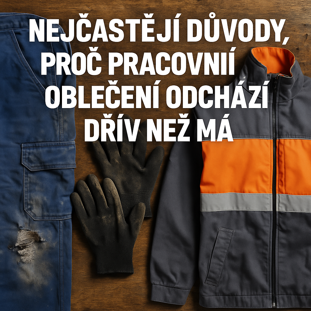 Nejčastější důvody, proč pracovní oblečení odchází dřív než má