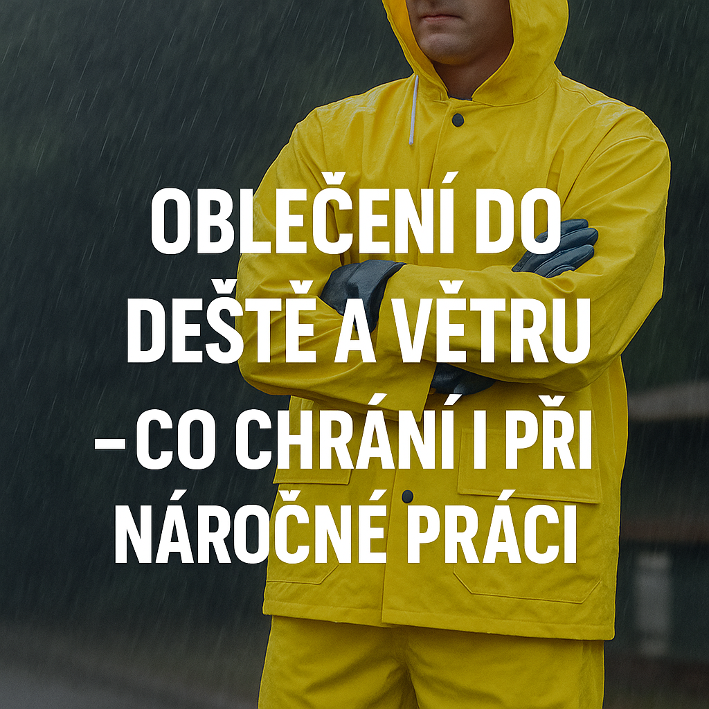 Oblečení do deště a větru – co chrání i při náročné práci