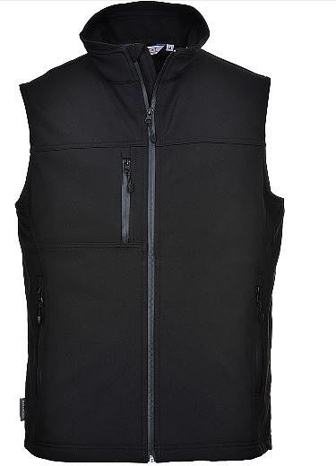 Softshellová vesta TK51 PORTWEST černá