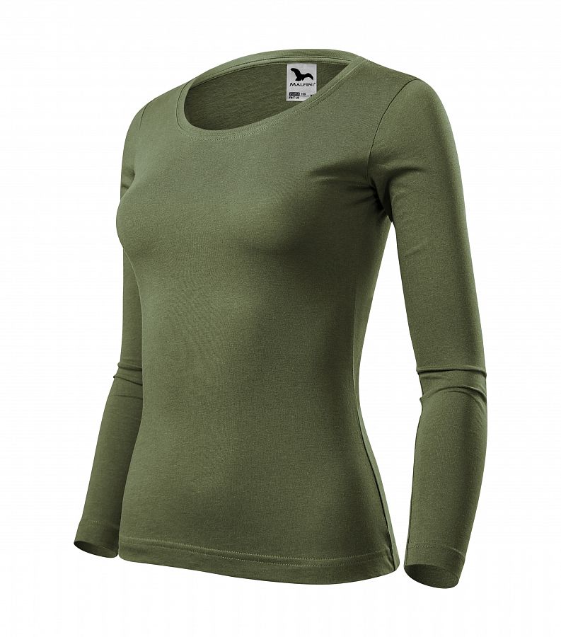 Dámské tričko FIT-T LS 169 khaki