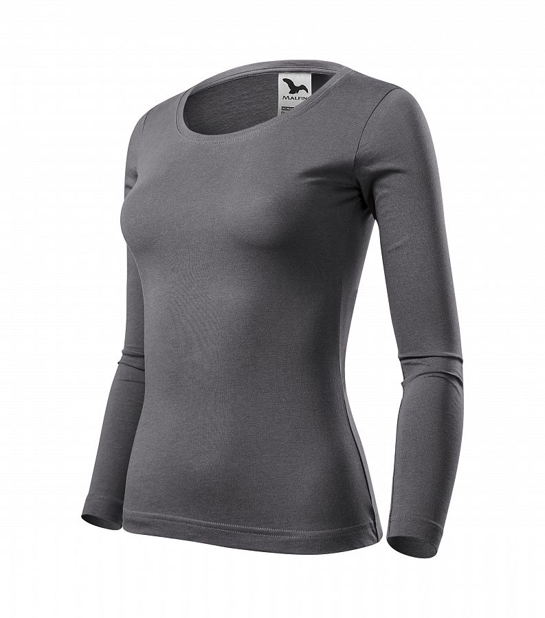 Dámské tričko FIT-T LS 169 ocelově šedá