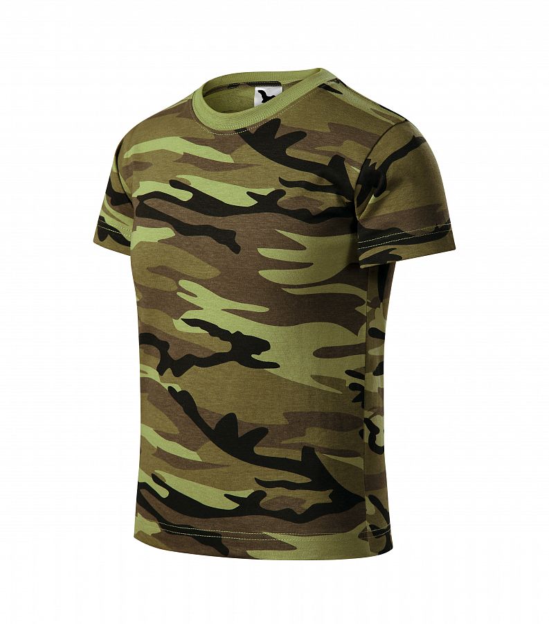 Tričko 149 dětské camouflage green