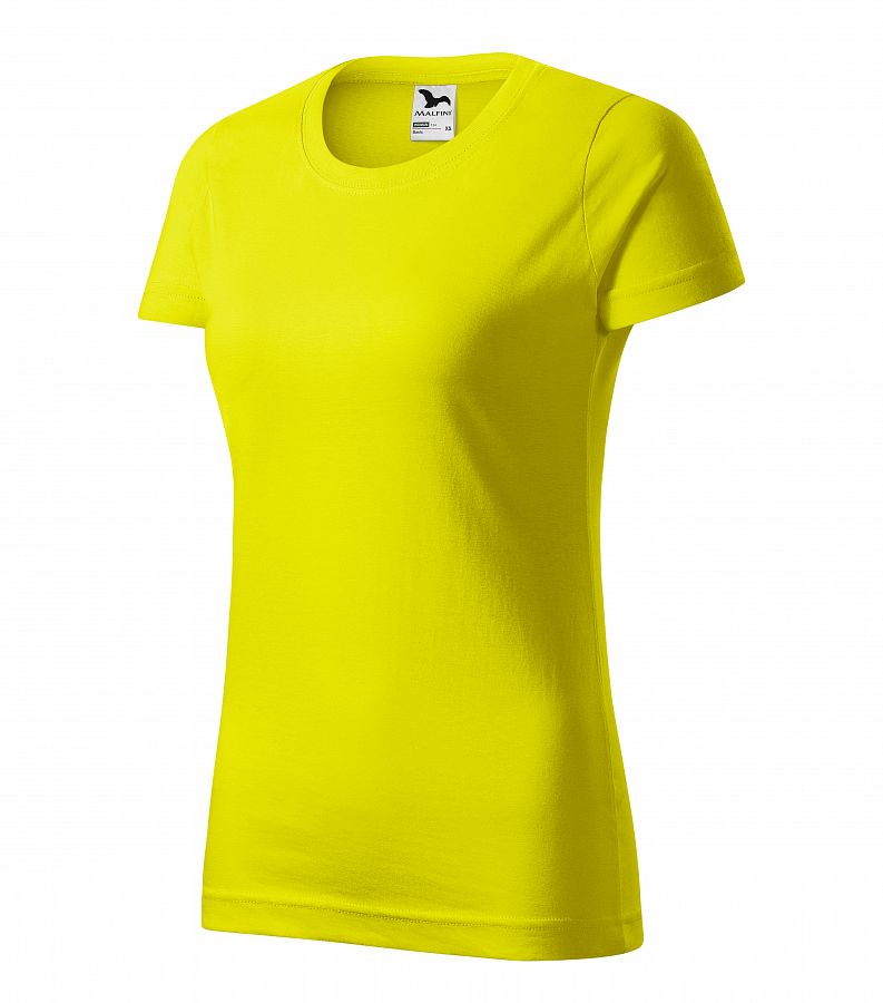 Tričko dámské BASIC 134 citronová vel. XXL - Obrázek Tričko dámské BASIC 134 citronová vel. XXL - Obrázek