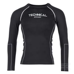 Pánské bezešvé tričko thermo TECHNICAL dl. black