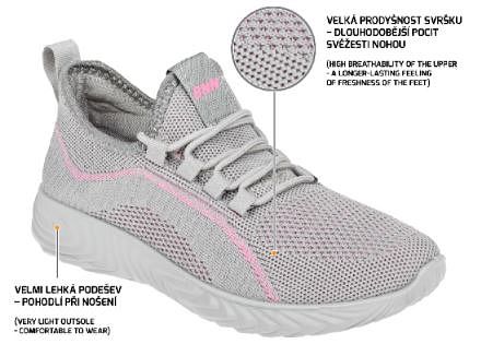 Obuv BNN NEXO polobotka GREY Low