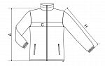 Mikina fleece pánská azurově modrá 501 vel. XXL - Obrázek (2)