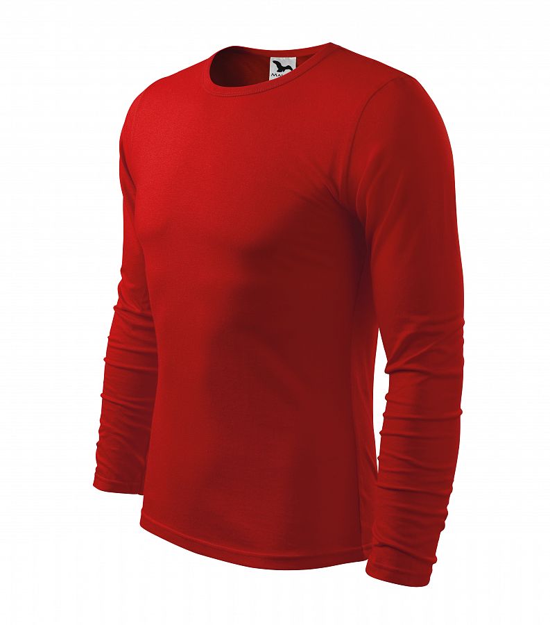 Pánské tričko dlouhý rukáv FIT-T LS 119 červená