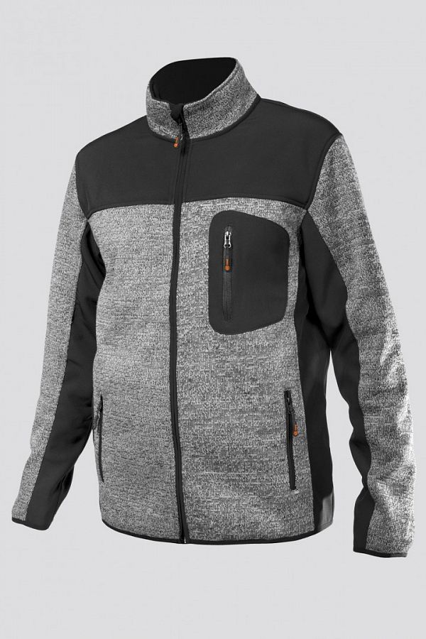 Mikina ALEXIS Pletená P70008 černo/šedá vel. S - Obrázek Mikina ALEXIS Pletená P70008 černo/šedá vel. S - Obrázek