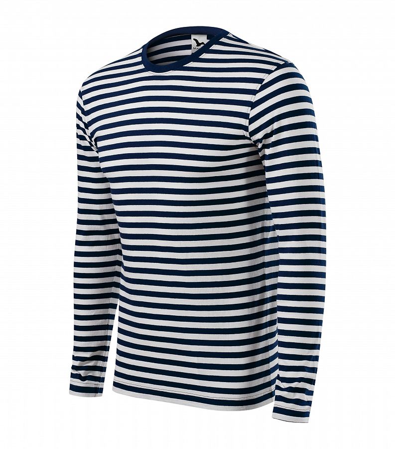 Tričko Sailor 807 ADLER unisex dl. rukáv pruhované nám. modré