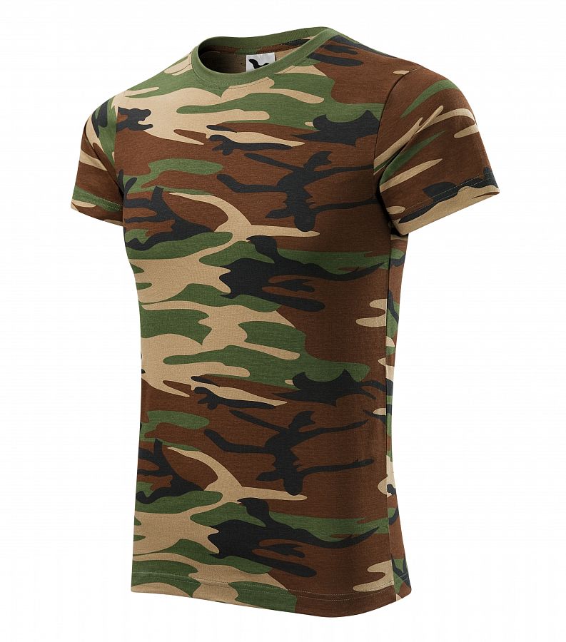 Tričko krátký rukáv 144 Camouflage (maskáč) brown