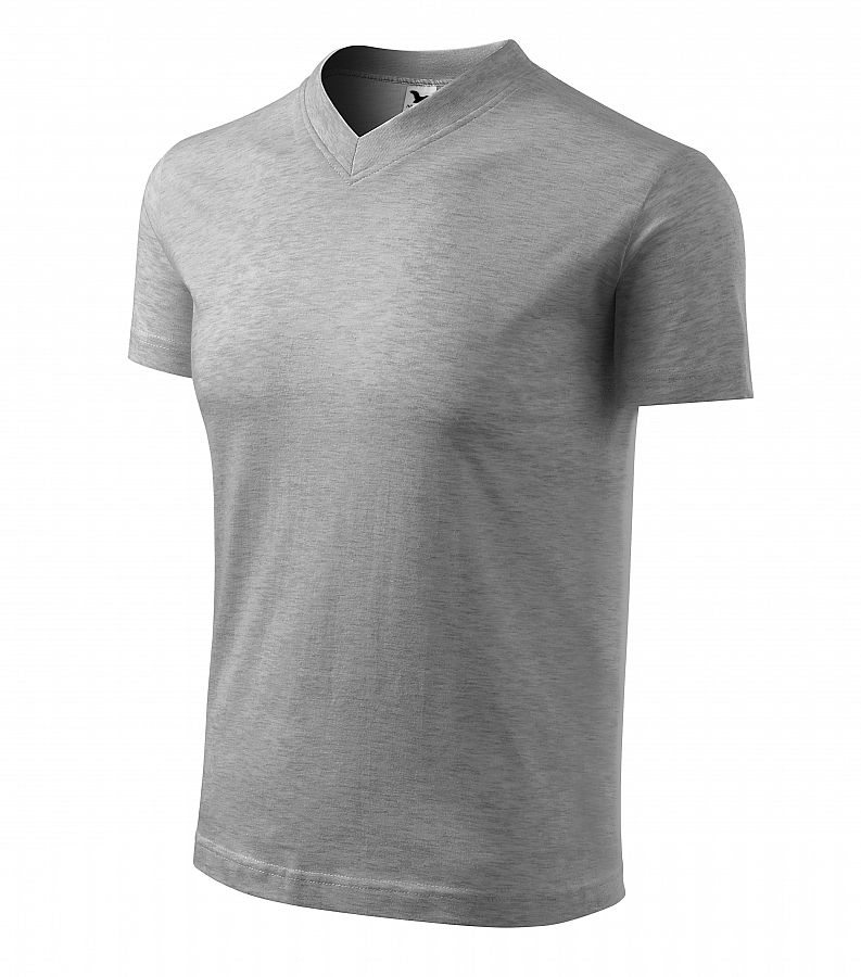 Tričko unisex V-NECK 102 tmavě šedý melír vel. XXXL - Obrázek Tričko unisex V-NECK 102 tmavě šedý melír vel. XXXL - Obrázek