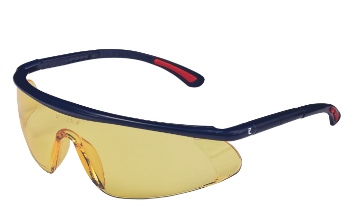 Brýle ochranné Barden,nastavitelné stranice,žlutý zorník 