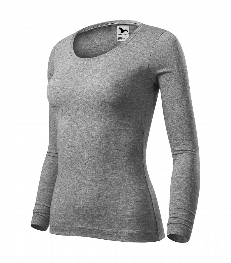 Dámské tričko FIT-T LS 169 tmavě šedý melír vel. XXL - Obrázek Dámské tričko FIT-T LS 169 tmavě šedý melír vel. XXL - Obrázek