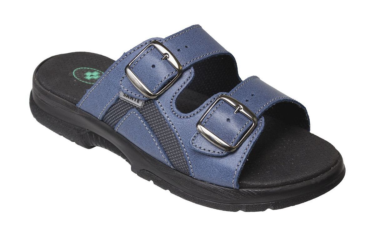 Obuv Santé N/517/32S/86/CP MODRÁ pánský vych. pantofel  v. 43 - Obrázek Obuv Santé N/517/32S/86/CP MODRÁ pánský vych. pantofel  v. 43 - Obrázek