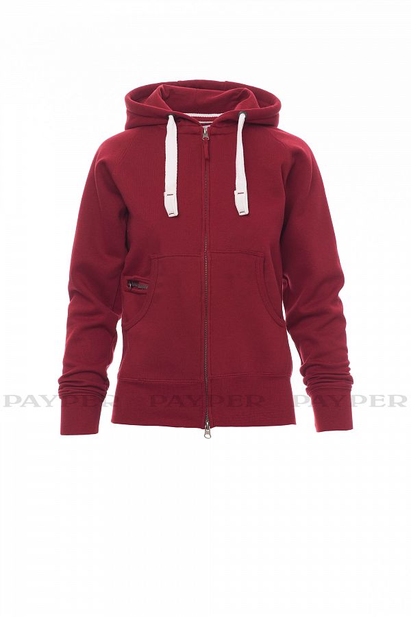 Dámská mikina s kapucí DALLAS+LADY 04000, bordó,  vel. XL - Obrázek Dámská mikina s kapucí DALLAS+LADY 04000, bordó,  vel. XL - Obrázek