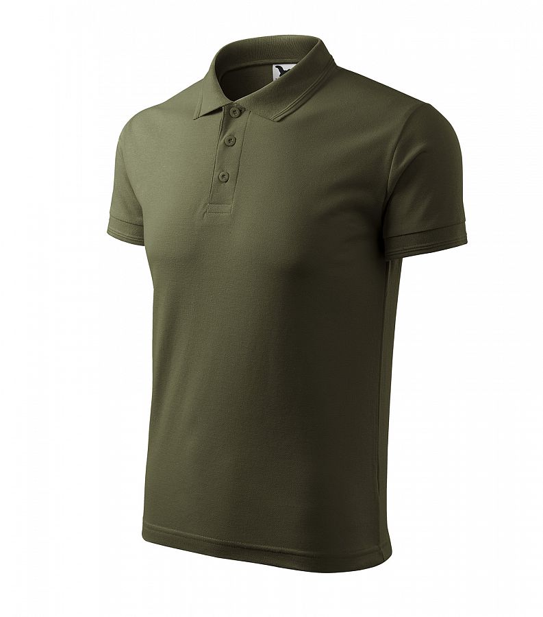 Polokošile pánská Pique 203 military vel. XXXL - Obrázek Polokošile pánská Pique 203 military vel. XXXL - Obrázek