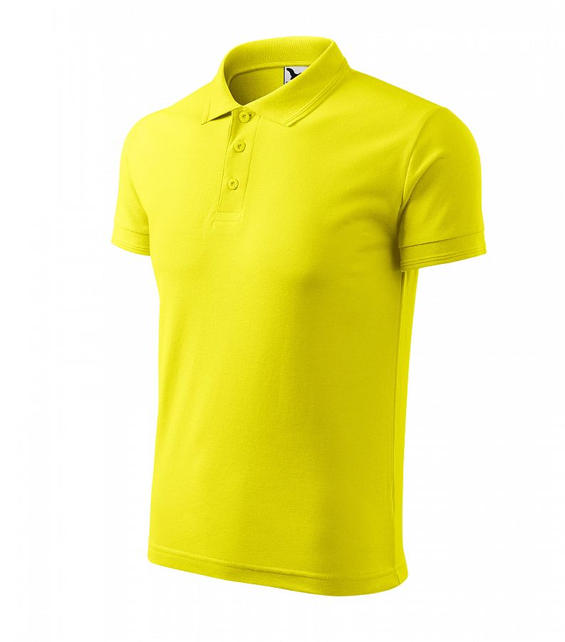 Polokošile pánská Pique 203 citronová vel. XXXL - Obrázek Polokošile pánská Pique 203 citronová vel. XXXL - Obrázek