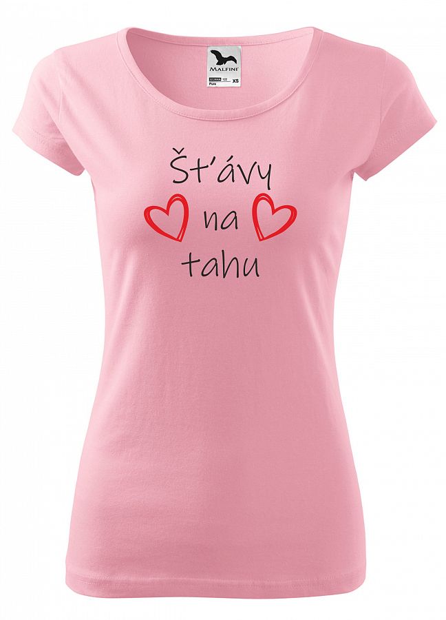 Tričko dámské NEVĚSTA 122 růžová vel. XXL - Obrázek Tričko dámské NEVĚSTA 122 růžová vel. XXL - Obrázek