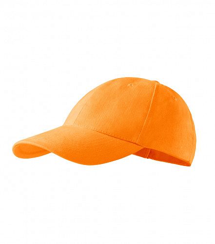 Čepice 305 6P tangerine orange/nastavitelná