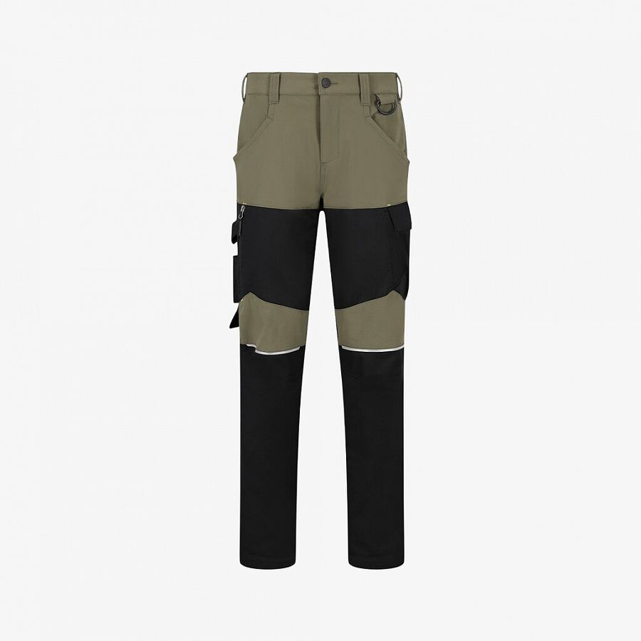 Pánské kalhoty OAK CARGO, 770, elastický pas, khaki/černá
