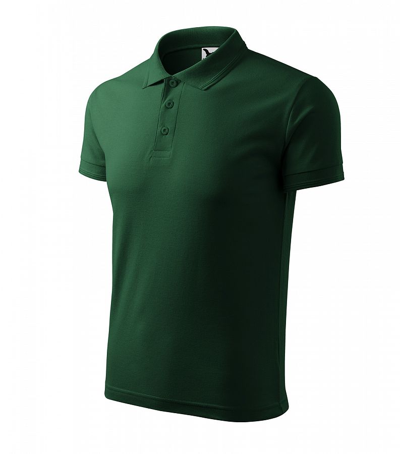 Polokošile pánská Pique 203D dark green vel. L - Obrázek Polokošile pánská Pique 203D dark green vel. L - Obrázek