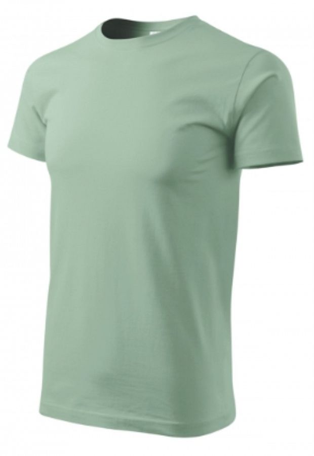 Tričko BASIC 129 sage vel. L - Obrázek Tričko BASIC 129 sage vel. L - Obrázek