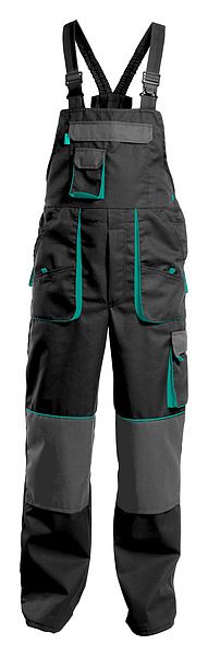 Pánské kalhoty s laclem MECHANIC I. černo/tyrkysové vel. 58 prodloužené  - Obrázek Pánské kalhoty s laclem MECHANIC I. černo/tyrkysové vel. 58 prodloužené  - Obrázek