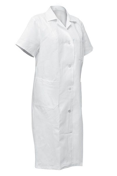 Dám.plášť bílý krátký.rukáv vel. 46 - Obrázek Dám.plášť bílý krátký.rukáv vel. 46 - Obrázek