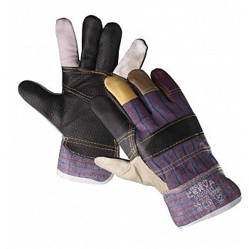 Rukavice 2055/K Robin 105122 různobarevná nábyt.hovězina vel 10 - Obrázek Rukavice 2055/K Robin 105122 různobarevná nábyt.hovězina vel 10 - Obrázek