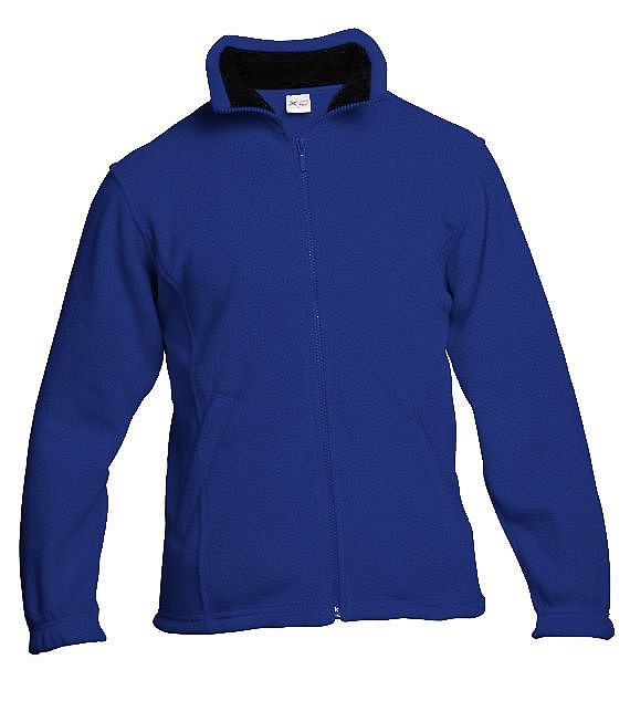 Mikina fleece stř.modro/černá vel. M - Obrázek Mikina fleece stř.modro/černá vel. M - Obrázek
