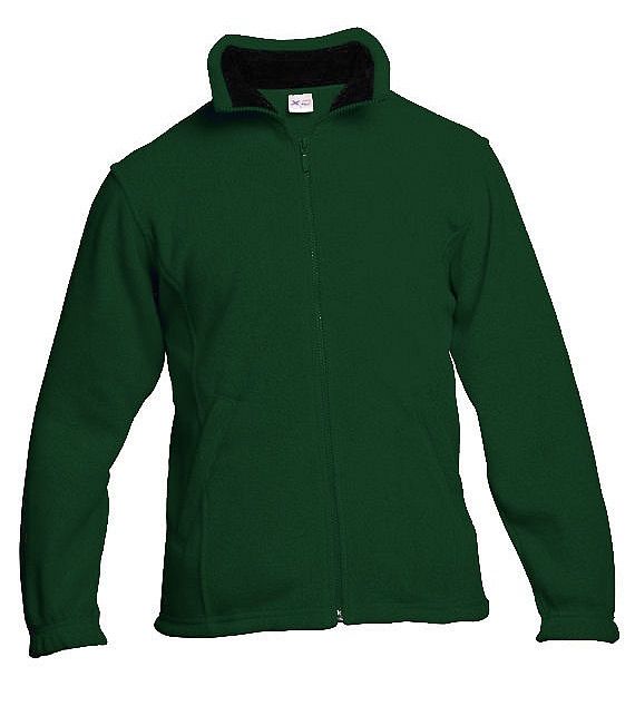 Mikina fleece zeleno/černá