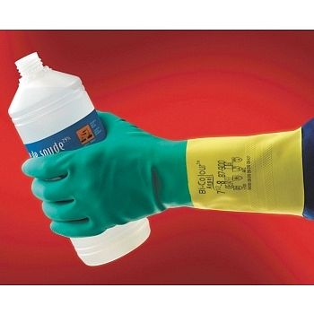 Rukavice Ansell Bi-Colour A87-900 latex máčený v neoprenu vel. 10 - Obrázek Rukavice Ansell Bi-Colour A87-900 latex máčený v neoprenu vel. 10 - Obrázek