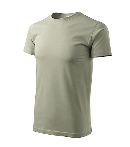 Tričko BASIC 129 světlá khaki vel. XXXXL - Obrázek Tričko BASIC 129 světlá khaki vel. XXXXL - Obrázek