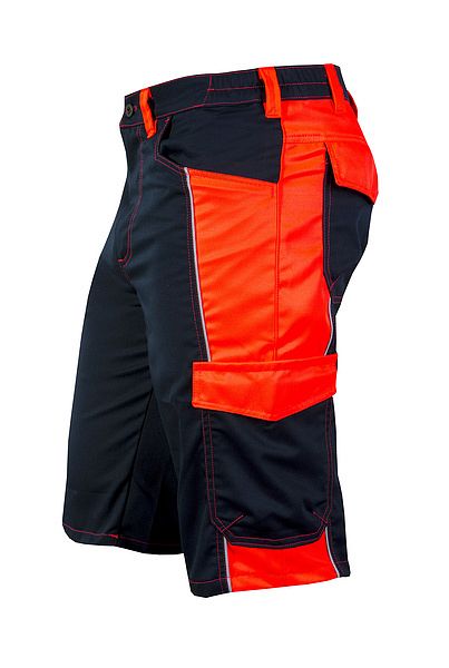 Pánské kraťasy do pásku PRAKTIC HiVis červené vel. 48 - Obrázek Pánské kraťasy do pásku PRAKTIC HiVis červené vel. 48 - Obrázek