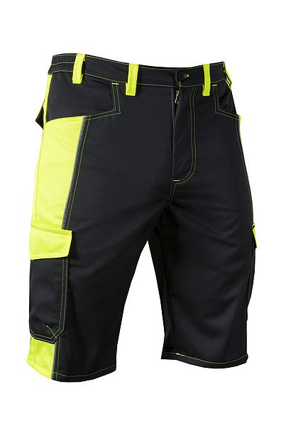 Pánské kraťasy do pásku PRAKTIC HiVis žluté vel. 60 - Obrázek Pánské kraťasy do pásku PRAKTIC HiVis žluté vel. 60 - Obrázek