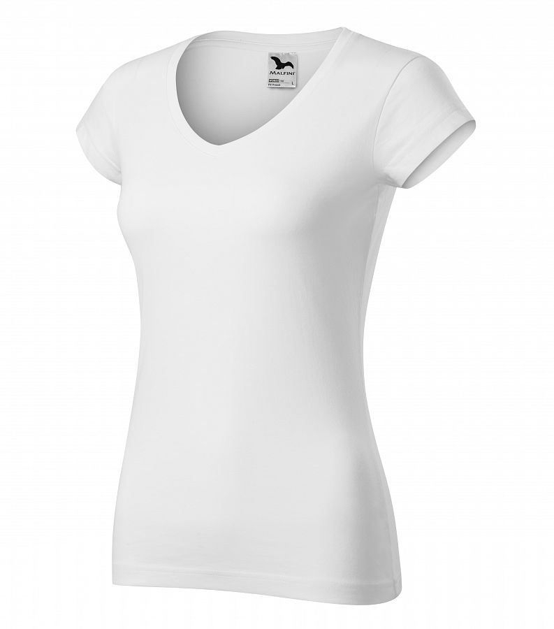 Tričko 162 Fit V-neck dám. bílá