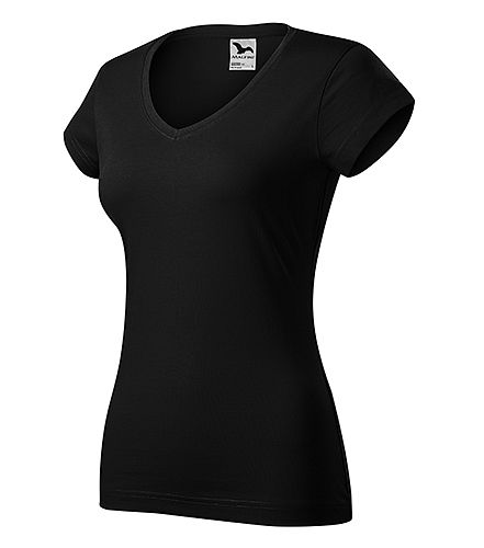 Tričko 162 Fit V-neck dám. černá