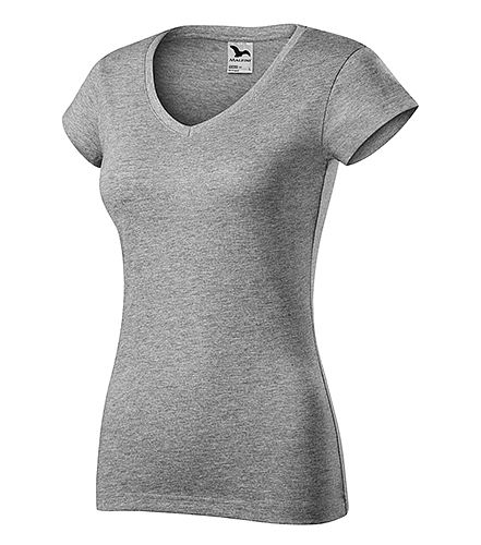 Tričko 162 Fit V-neck dám. tm. šedá