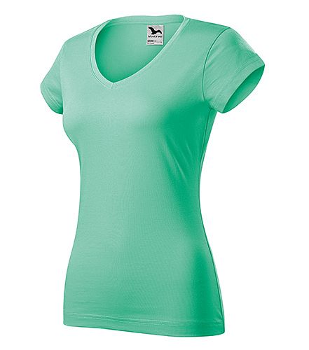 Tričko 162 Fit V-neck dám. mátová vel. L - Obrázek Tričko 162 Fit V-neck dám. mátová vel. L - Obrázek