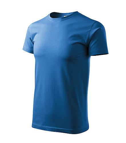 Tričko BASIC 129 azurově modrá