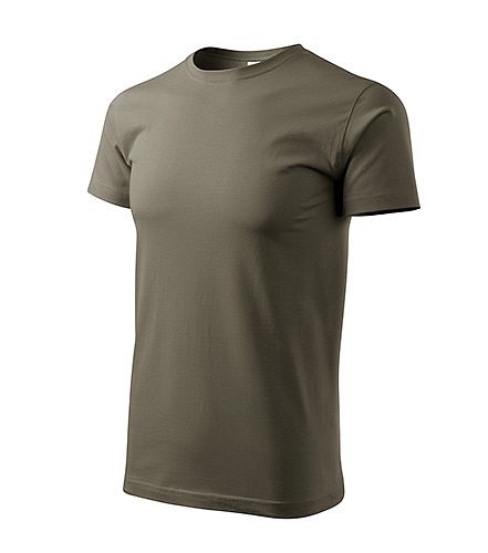 Tričko BASIC 129 army vel. XL - Obrázek Tričko BASIC 129 army vel. XL - Obrázek