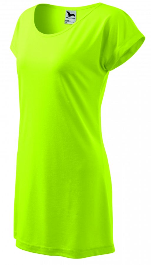 Dámské tričko/šaty LOVE 123 limetková vel. S - Obrázek Dámské tričko/šaty LOVE 123 limetková vel. S - Obrázek